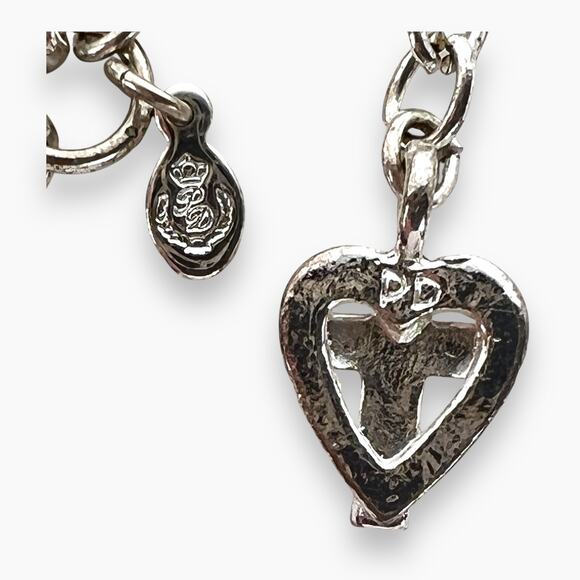 Premier Designs Bracelet Charms Christian Fish Heart Cross 3 Strand Silver Tone - Picture 6 of 7